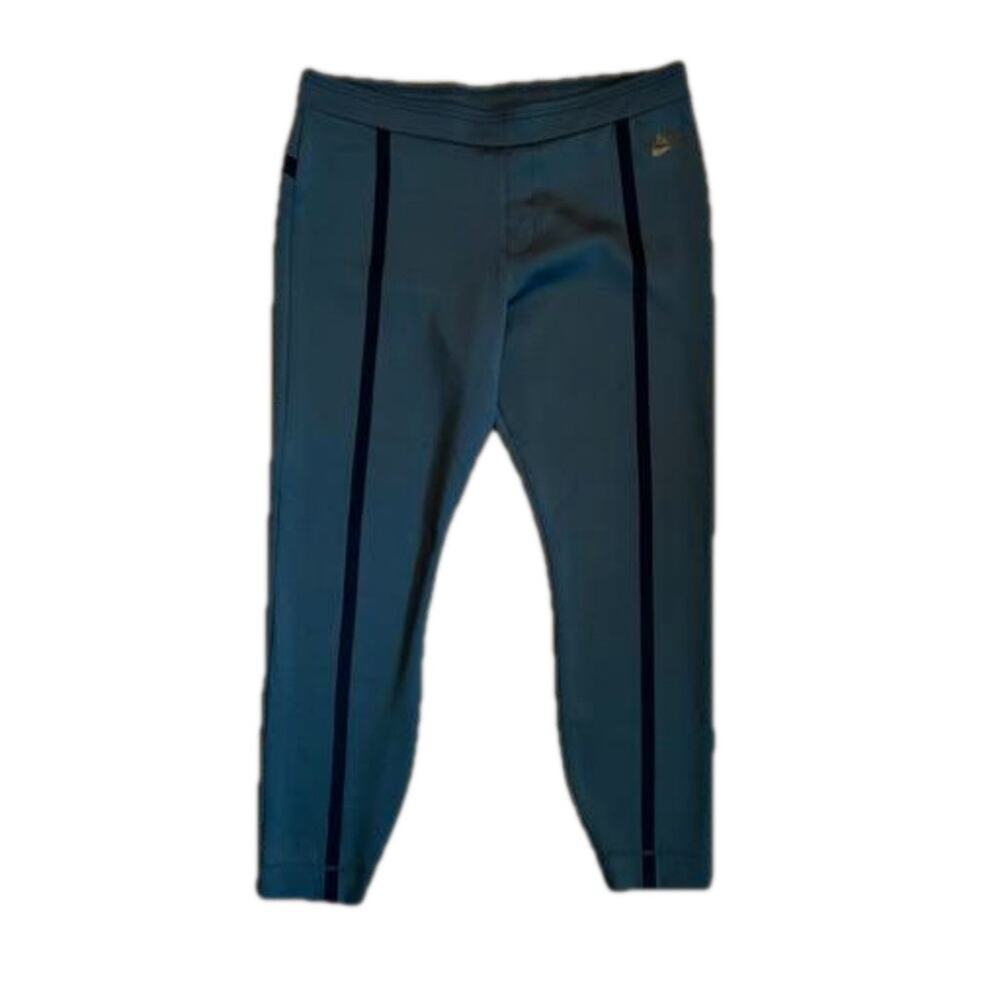 Nike Sportswear Bong Leggings Joggers Green Black Stripe Size XL Elastic Waist